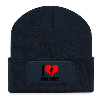 Floorball - Recycled Patch Beanie - french navy - Front