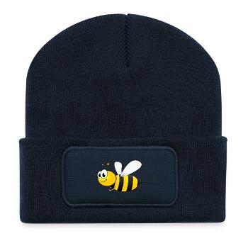 fleißiges Bienchen - Recycled Patch Beanie - french navy - Front