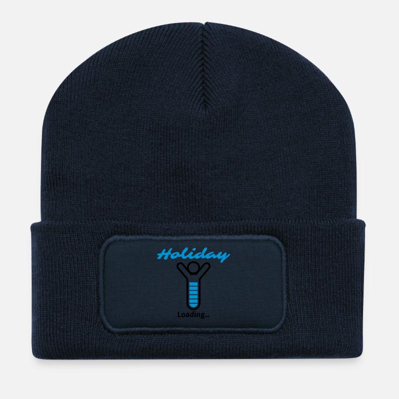 Holiday Loading... - Recycelte Patch Beanie - French Navy