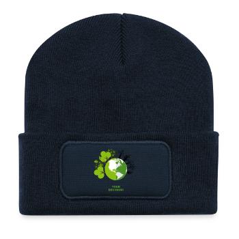 Your decision - Recycled Patch Beanie - french navy - Front