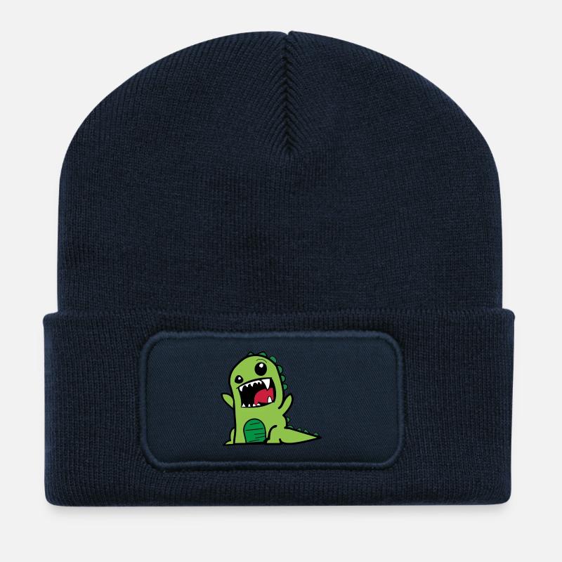 kleines grünes Monster - Recycled Patch Beanie - french navy