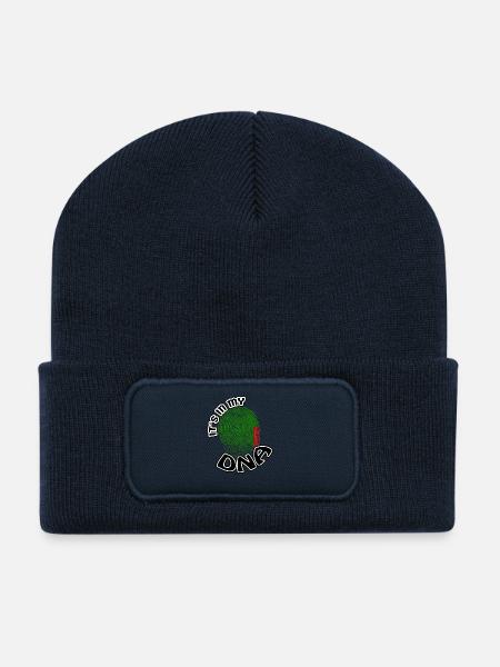 Geschenk Its in my dna dns roots Sambia - Recycelte Patch Beanie - French Navy