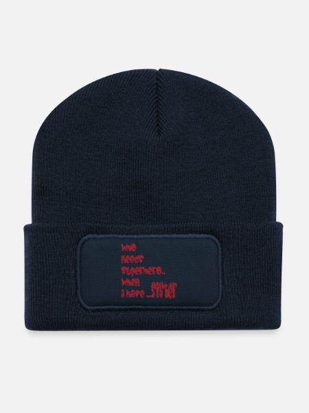Sister - Recycelte Patch Beanie - French Navy