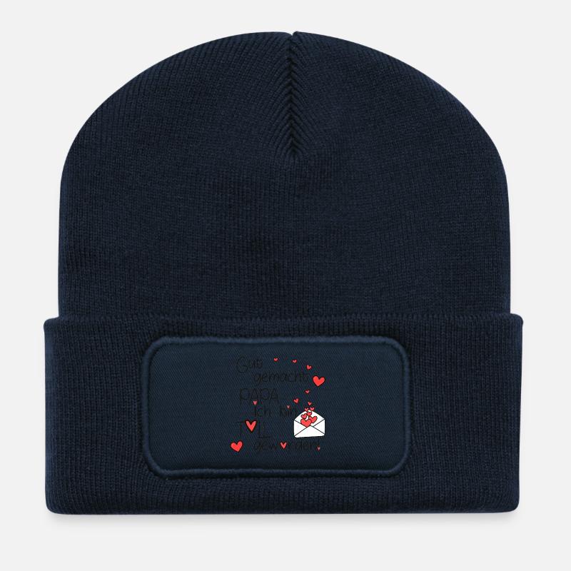 Gut gemacht Papa - Recycelte Patch Beanie - French Navy