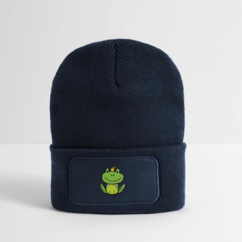 Frosch oder Prinz? Recycelte Patch Beanie