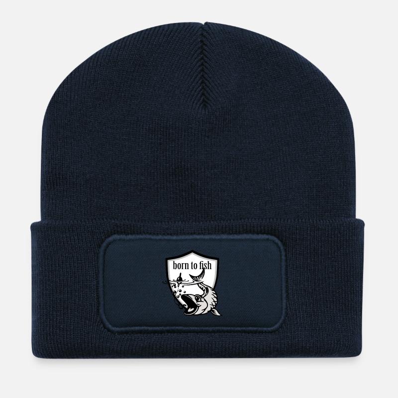 angler - Recycelte Patch Beanie - French Navy