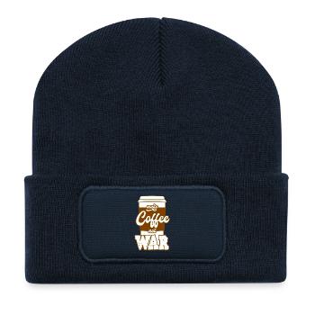 Make coffee instead of war - Recycled Patch Beanie - french navy - Front
