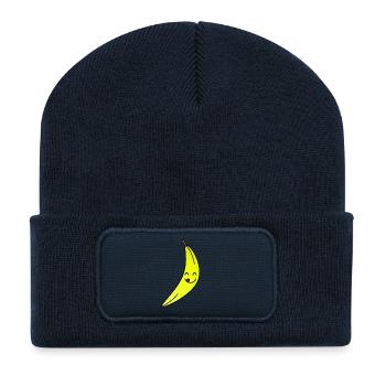 banana - Recycled Patch Beanie - french navy - Front