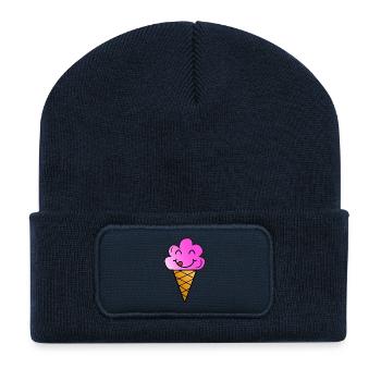 Eis - Recycelte Patch Beanie - French Navy - Vorne