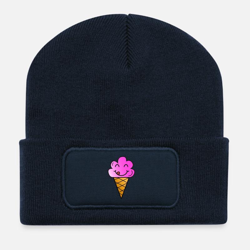 glace - Beanie recyclé à patch - bleu marine