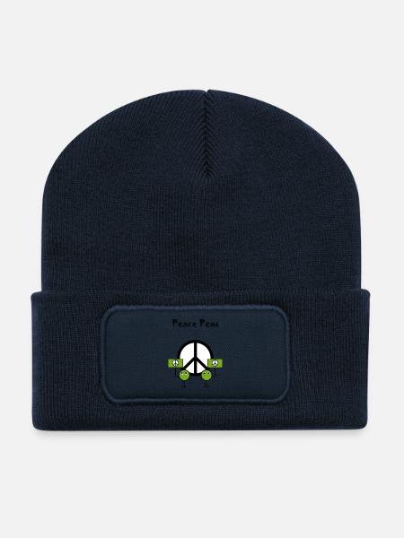 Peace peas - Recycled Patch Beanie - french navy