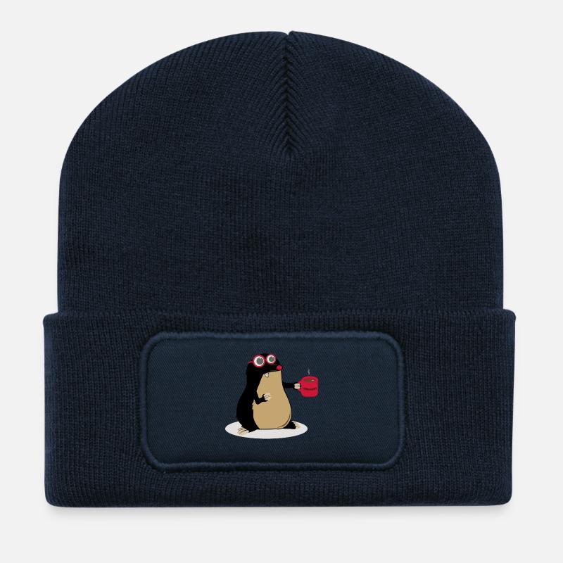 Visionary - Visionär - Recycelte Patch Beanie - French Navy