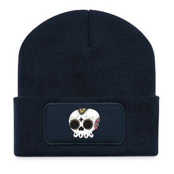 totenkopf - Recycelte Patch Beanie - French Navy - Vorne