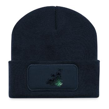 Camouflage Pattern Speck Design - Recycled Patch Beanie - french navy - Front
