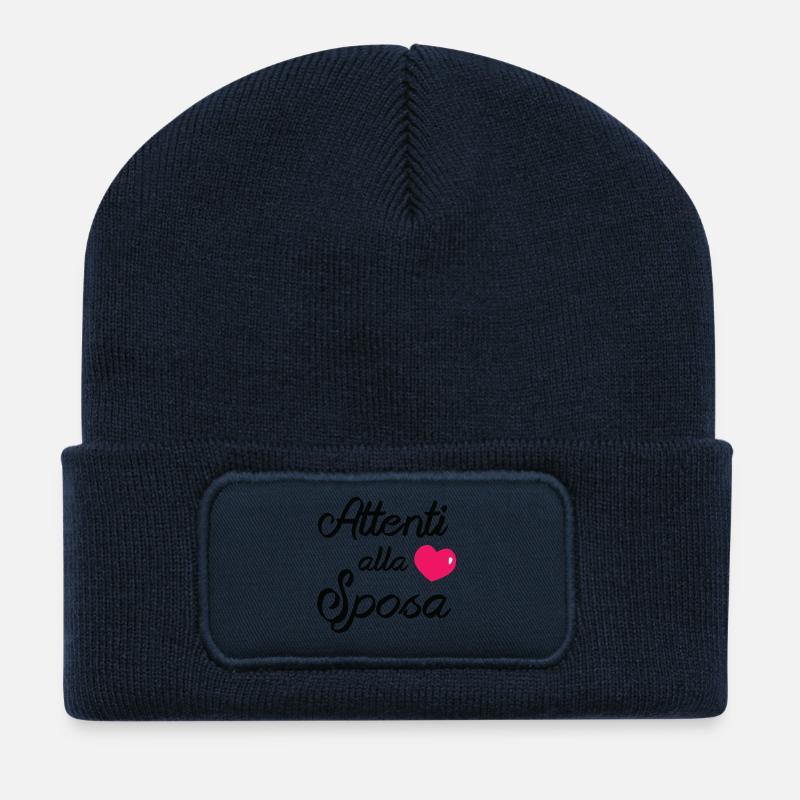 sorgfältige Braut - Recycelte Patch Beanie - French Navy