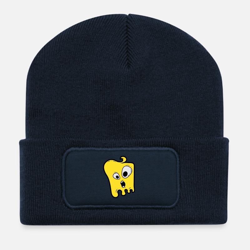 Süßes Monster - Recycelte Patch Beanie - French Navy