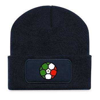 Soccer World Cup Flag Mexico World Cup - Recycled Patch Beanie - french navy - Front