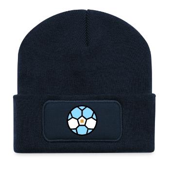 Soccer World Cup Flag Argentina World Cup - Recycled Patch Beanie - french navy - Front