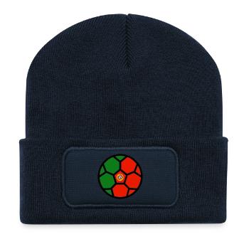 Soccer World Cup Flag Portugal World Cup - Recycled Patch Beanie - french navy - Front