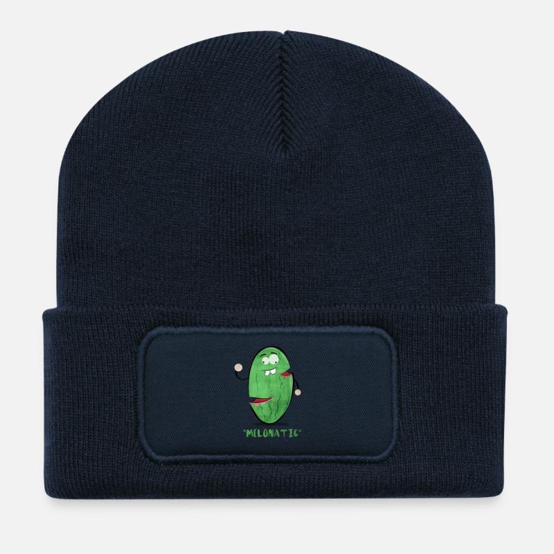 Melonatic - Beanie recyclé à patch - bleu marine
