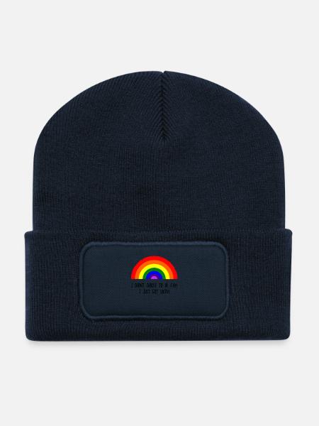 Happy gay - Recycled Patch Beanie - french navy