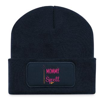 I Have Mummy Under My Spell - Halloween Spell - Recycled Patch Beanie - french navy - Front