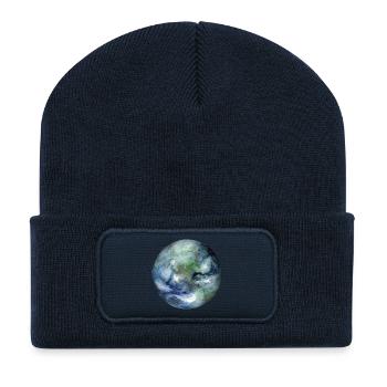 planet Earth - Recycled Patch Beanie - french navy - Front