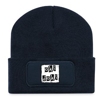 okidoki - Recycelte Patch Beanie - French Navy - Vorne