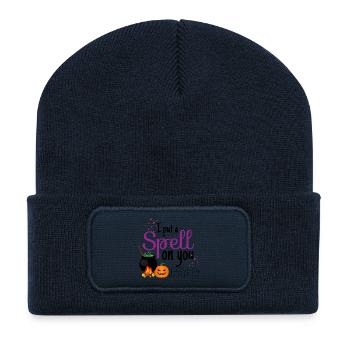 I Put A Spell On You - Halloween Magic Curse - Recycled Patch Beanie - french navy - Front