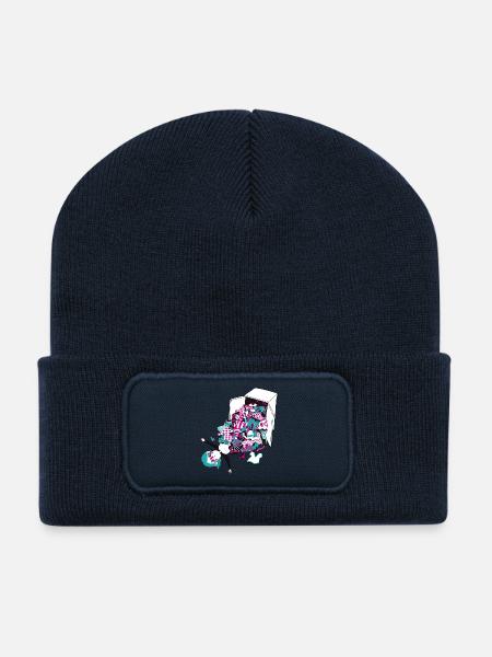 Überfluss - Recycelte Patch Beanie - French Navy