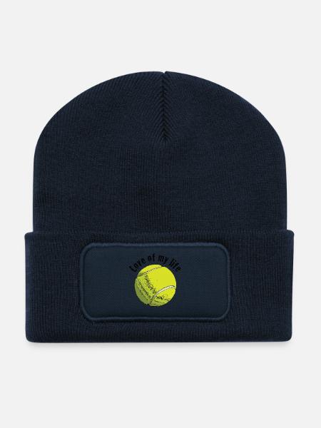 tennislove1 - Recycelte Patch Beanie - French Navy