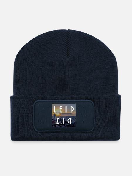 Leipzig - Recycelte Patch Beanie - French Navy