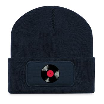 Vinyl - Recycled Patch Beanie - french navy - Front