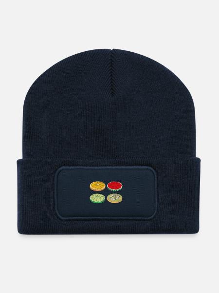 Fruits Slices Summer Delicious Fun Gift - Recycled Patch Beanie - french navy
