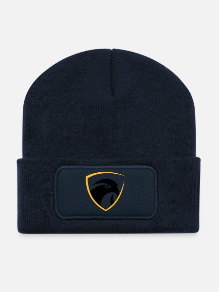 Logo Falcon - Beanie recyclé à patch - bleu marine