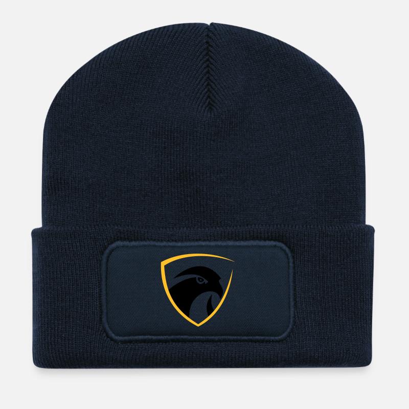 Falcon Logo - Recycelte Patch Beanie - French Navy