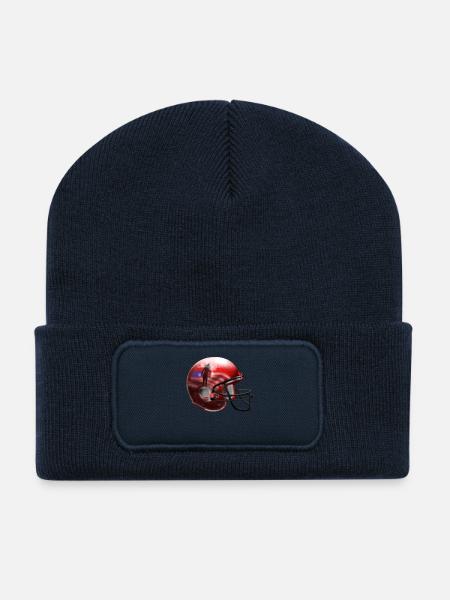 Football Helm - Recycelte Patch Beanie - French Navy