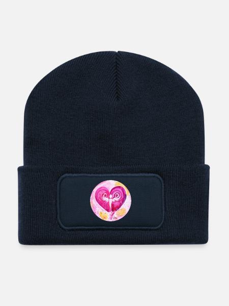 Engel des LiebesGlücks - Sonja Ariel von Staden - Recycelte Patch Beanie - French Navy
