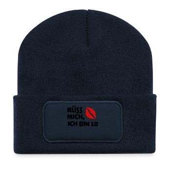 18ème anniversaire Dix-huit anniversaire disant - Beanie recyclé à patch - bleu marine - Devant