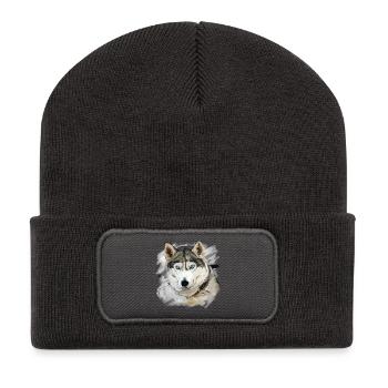 Husky - Recycled Patch Beanie - dark grey - Front