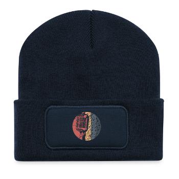 Microphone - Recycled Patch Beanie - french navy - Front
