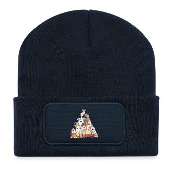 Mega Dog Puppy I Funny Dog Motif I Dog - Recycled Patch Beanie - french navy - Front
