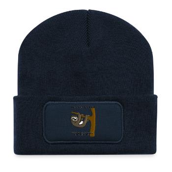 Faultier - Recycelte Patch Beanie - French Navy - Vorne