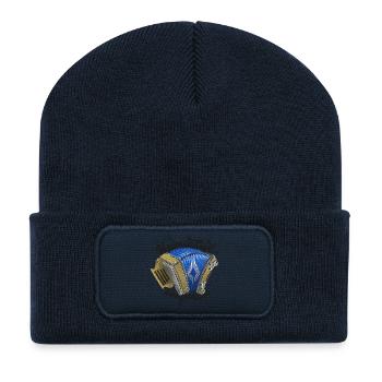 Compresseur d’air domestique // sombre | ZiachON ! - Beanie recyclé à patch - bleu marine - Devant