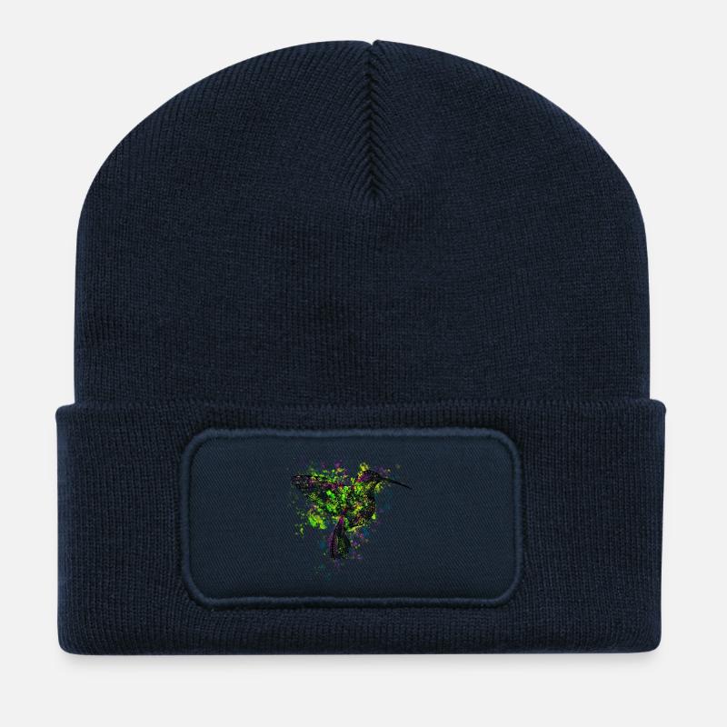 Colibri - Beanie recyclé à patch - bleu marine