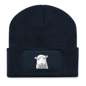 sheep - Recycled Patch Beanie - french navy - Front