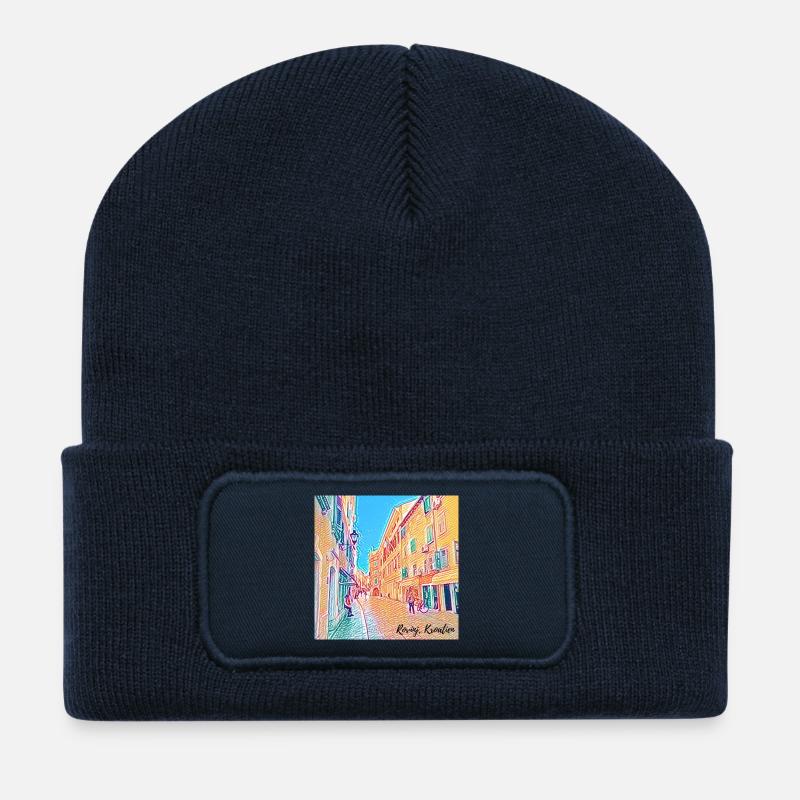 Urlaubsfieber - Kroatien - Recycelte Patch Beanie - French Navy