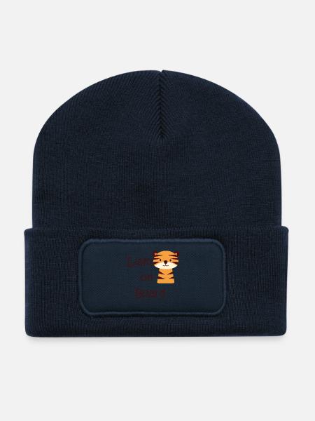 Liam on board - Recycelte Patch Beanie - French Navy