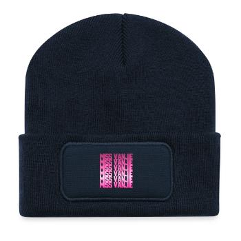 Mlle Vanjie Pink - Beanie recyclé à patch - bleu marine - Devant