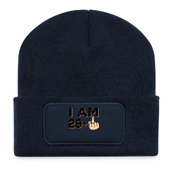 Déclaration anniversaire 30 ans - Beanie recyclé à patch - bleu marine - Devant